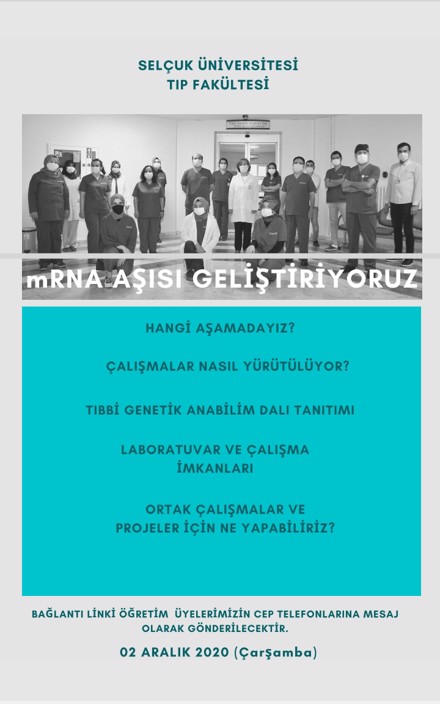 mRNA Aşısı Geliştiriyoruz